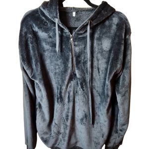 Cozy Black Fleece Hoodie